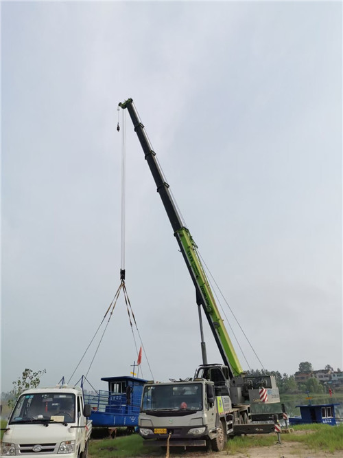 梅列区桥梁建设吊装案例